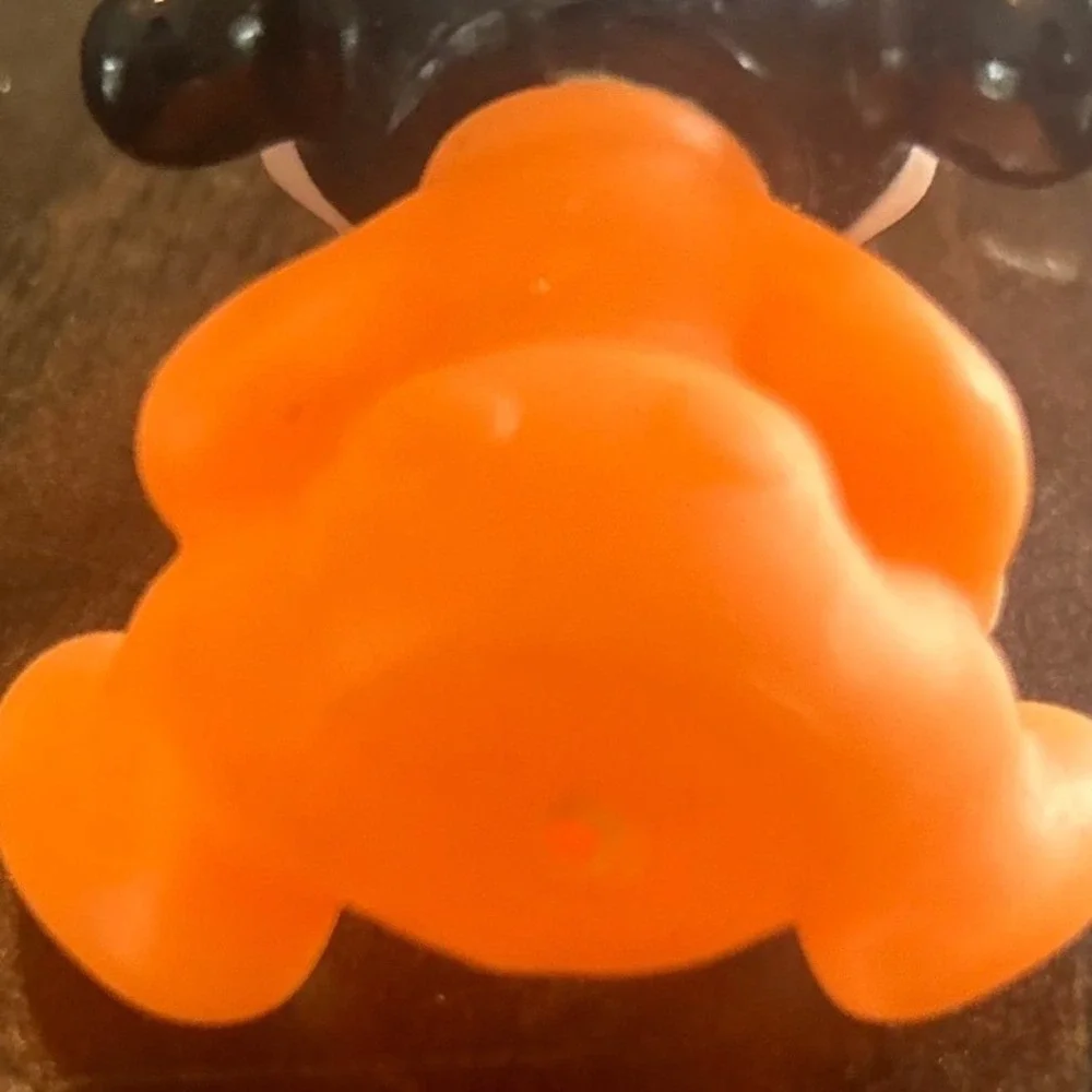 Vintage Disney Goofy Figurine Orange PVC Miniature Toy Kids Retro Cartoon‎ Fun